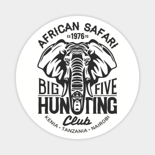 African Safari Hunter Magnet
